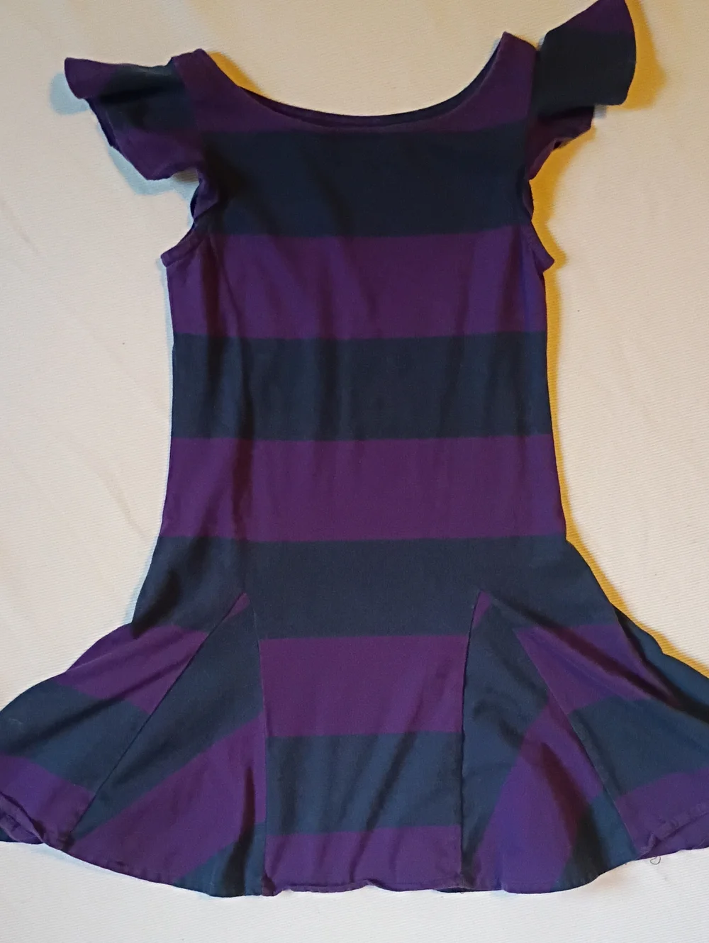 Ralph Lauren Navy And Purple Stripe Dress